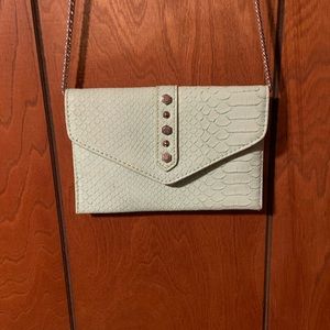 Danielle Nicole mint green leather purse/ clutch